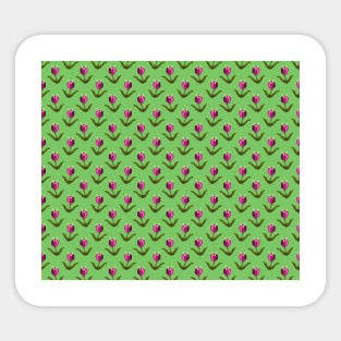 Pixel Flower Pattern Sticker